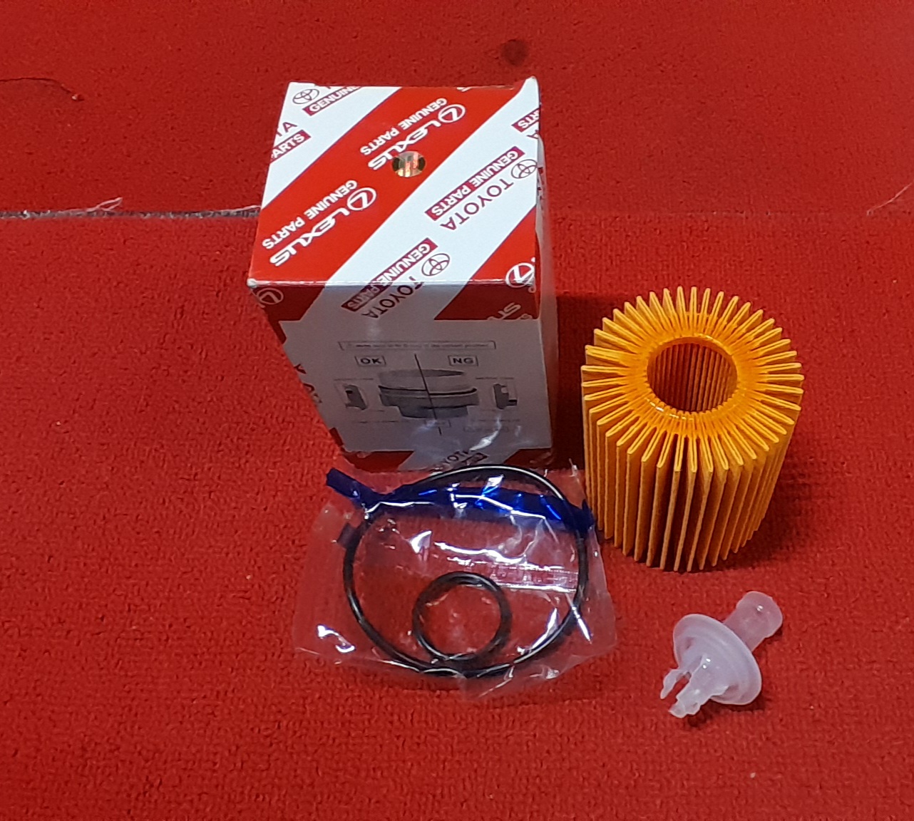Element Kit, Oil Filter 1ZR-FE/2ZR-FE/1KR/3ZR-FE.........