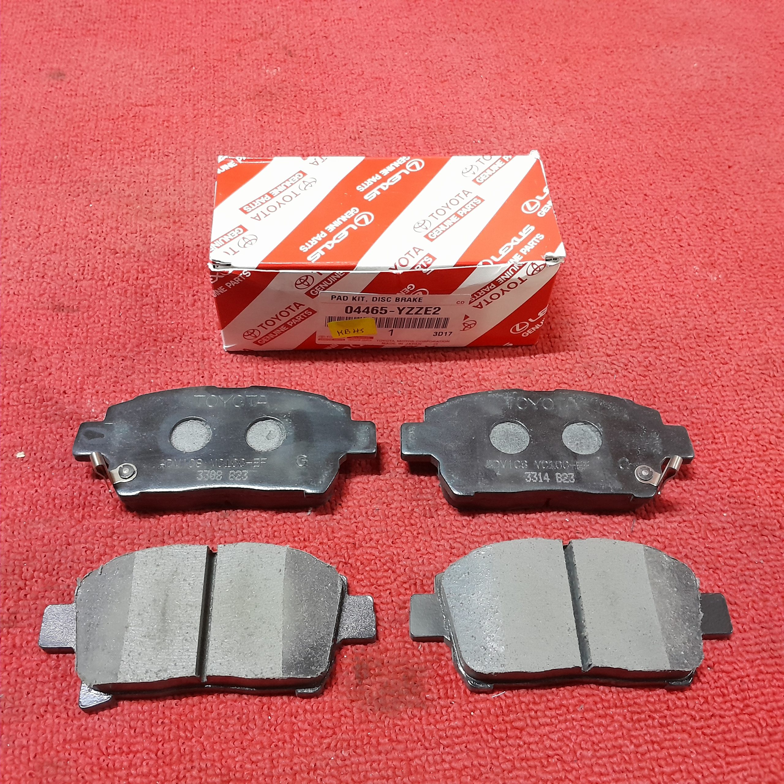 Front Brake Pad Toyota Corolla NZE